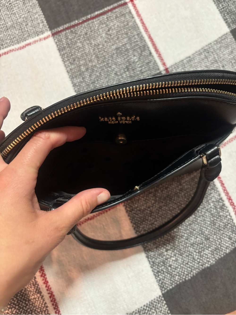 Kate Spade New York Black Saffiano Dome Satchel - Picture 2 of 15